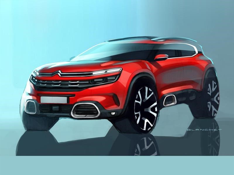 Citroen C5 Aircross 2018 se adelanta a Shanghai en bocetos