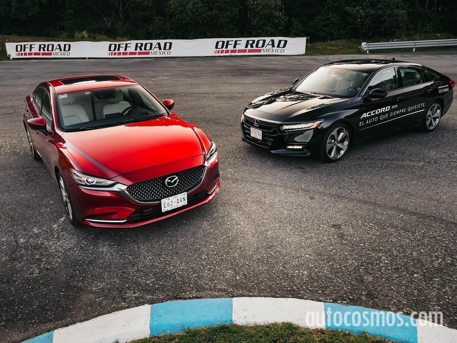 Frente a frente Honda Accord 2018 vs Mazda 6 2019