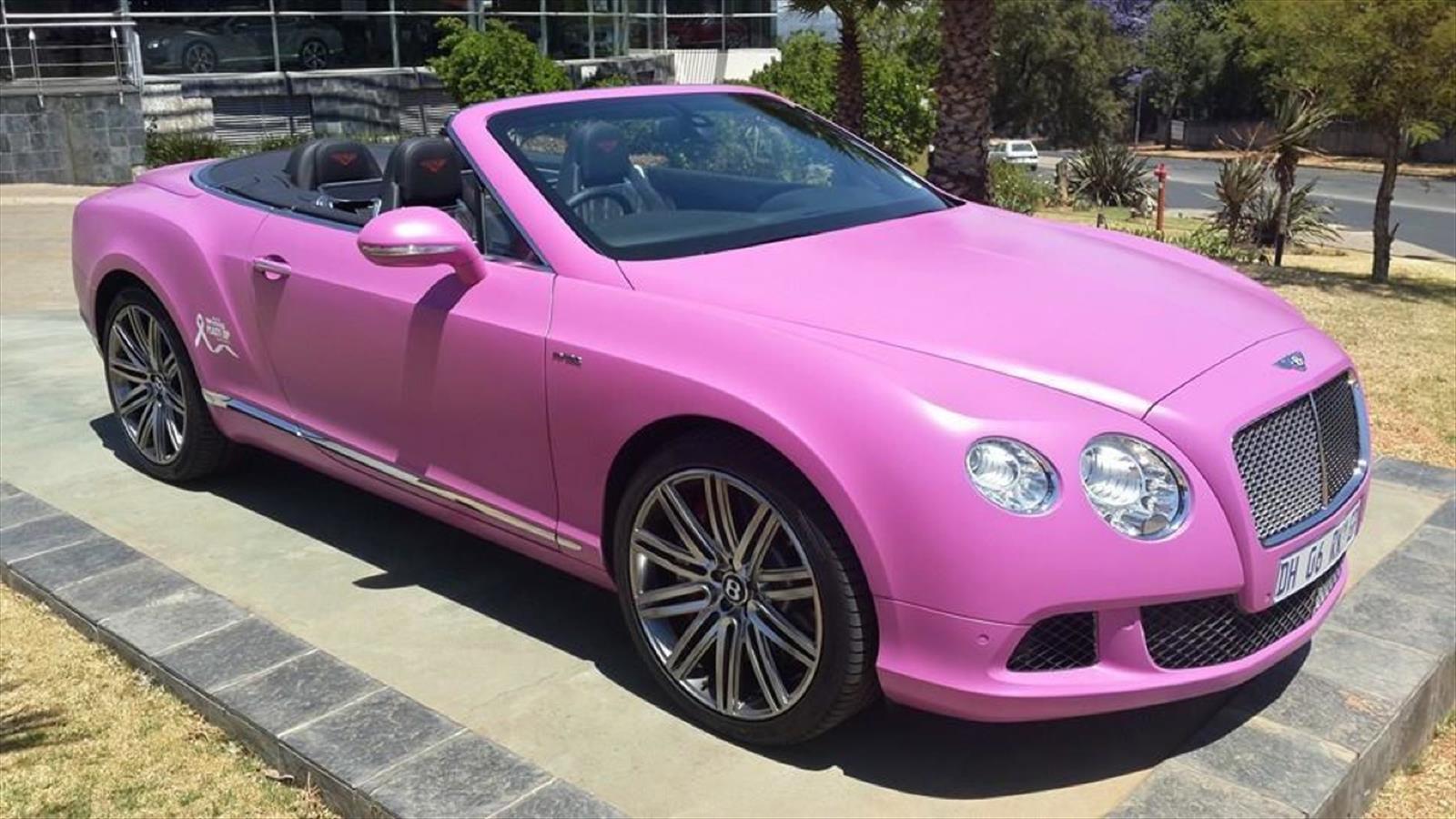 Pintan de rosa un Lamborghini y dos Bentley por una buena ...