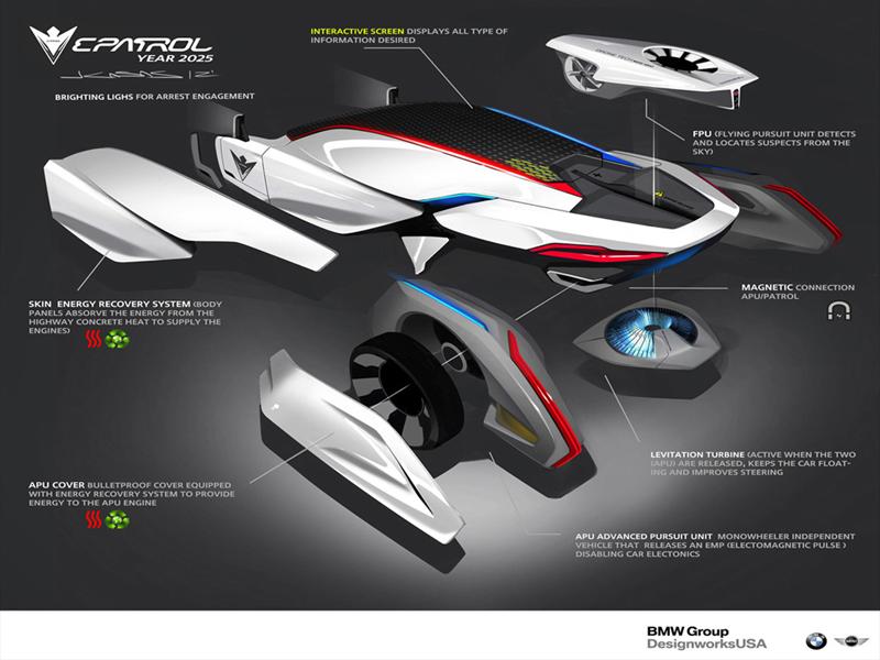 BMW E-Patrol (Human-Drone Pursuit Vehicle)