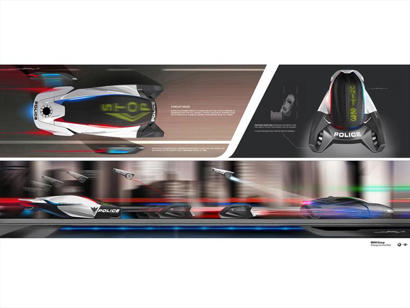 BMW E-Patrol (Human-Drone Pursuit Vehicle)