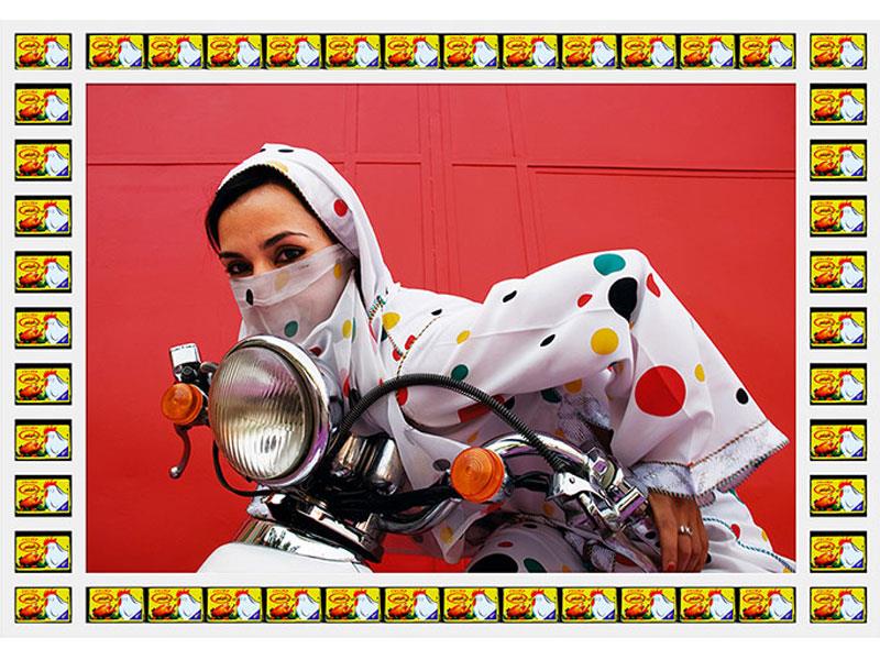 Mujeres motociclistas marroquíes