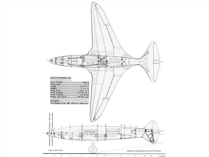 Bugatti 100P, el avión que nunca pudo volar