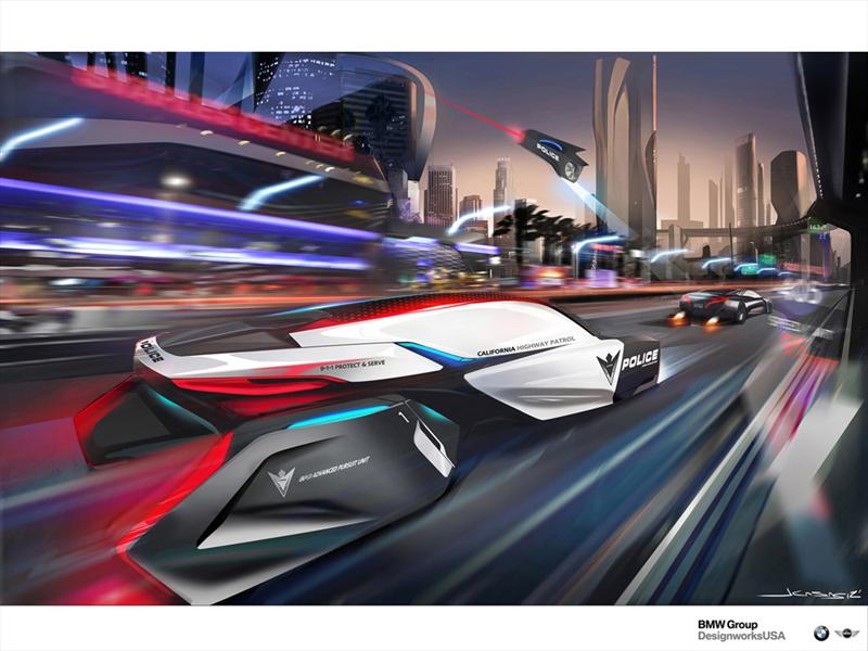 BMW E-Patrol (Human-Drone Pursuit Vehicle)
