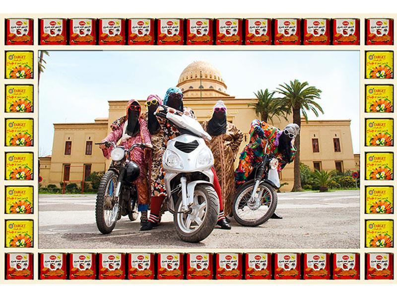 Mujeres motociclistas marroquíes