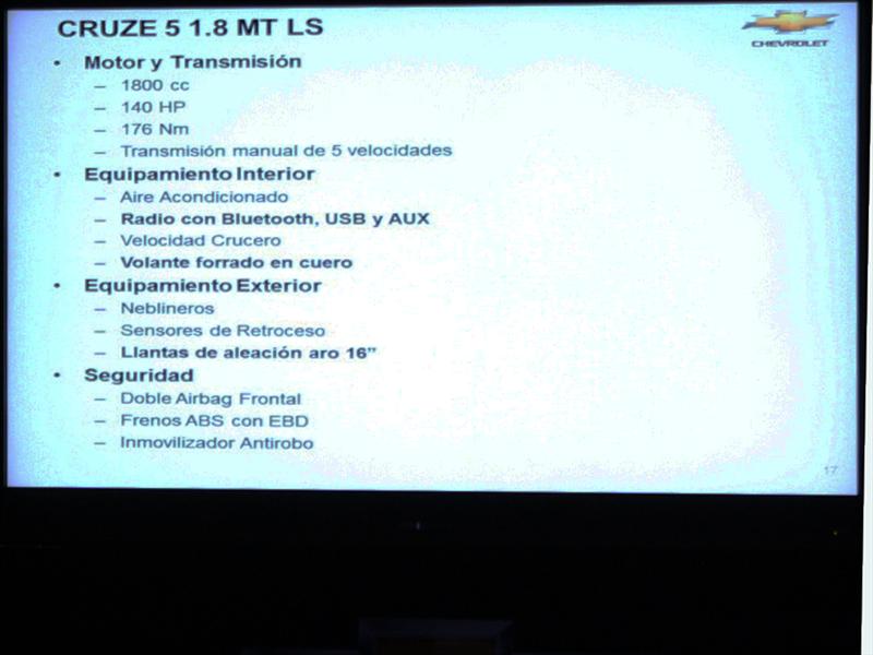 Chevrolet Cruze5 Lanzamiento en Chile