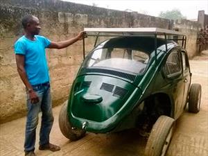 Un Volkswagen Beetle amigable con el medio ambiente
