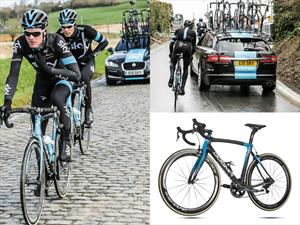 Jaguar y Pinarello modifican bicicleta del equipo SKY