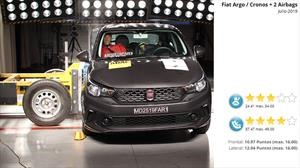 Fiat Argo y Cronos, sólo 3 estrellas Latin NCAP