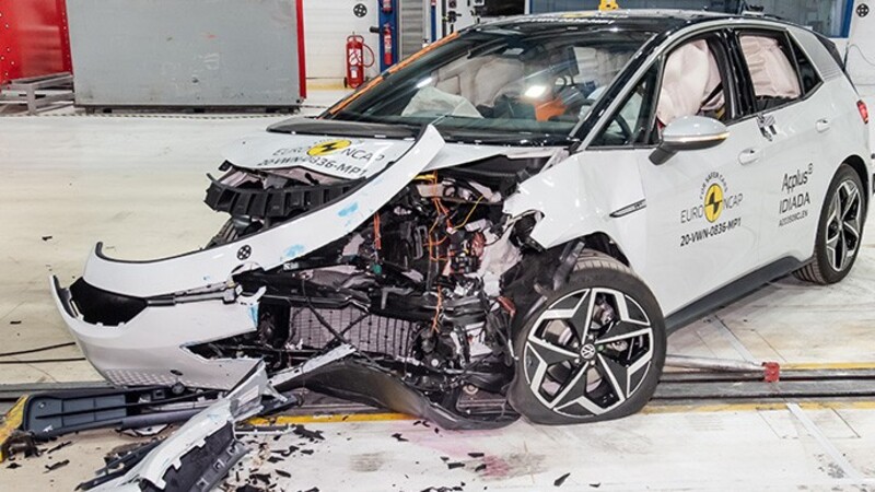 Volkswagen ID.3 recibió 5 estrellas en las pruebas Euro NCAP