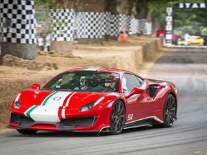 Ferrari 488 Pista es un deportivo que maravilla en Goodwood 2018
