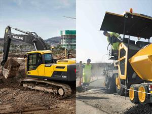Volvo lanzó en Colombia lo último en pavimentadoras y excavadoras