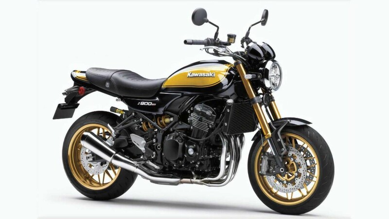 Kawasaki pinta de oro y negro su retro sport Z900RS