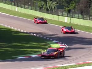 Así de increíble suenan cuatro Ferrari FXX K en Imola