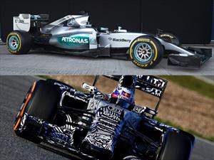 F1: Mercedes-Benz y Red Bull muestran sus monoplazas para el 2015