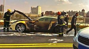 Ferrari FF, literalmente en llamas