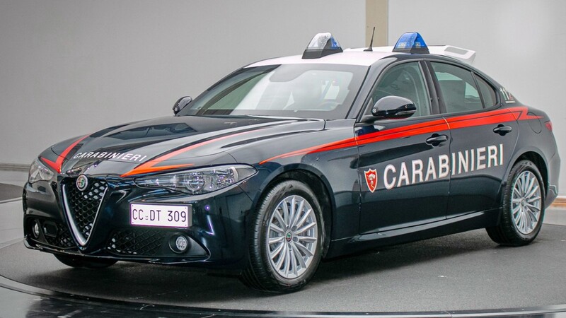 Alfa Romeo Giulia es la nueva patrulla de los Carabinieri, la fuerza armada militar italiana