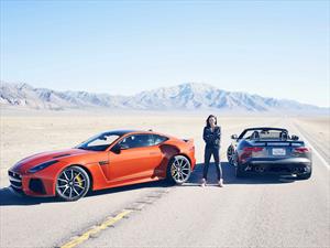 Michelle Rodríguez conduce el Jaguar F-Type SVR a 200 mph