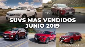 Los 10 SUVs más vendidos en junio de 2019