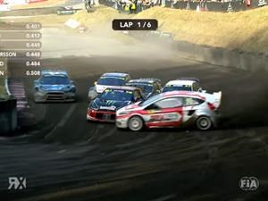 Video: Kevin Eriksson realiza espectacular maniobra en el Rally Cross