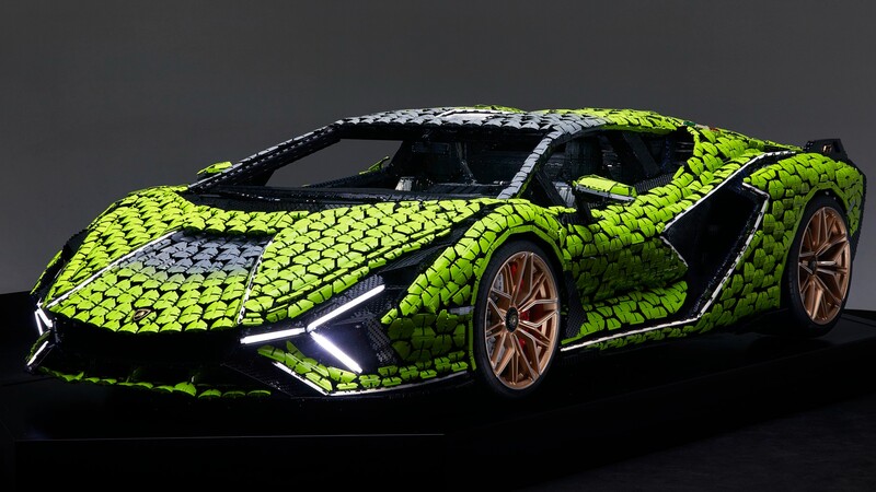 Lego y Lamborghini construyen un Sián FKP 37 de tamaño real con 400,000 bloques