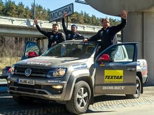 Dakar-Moscú en tiempo récord a bordo de una Volkswagen Amarok V6