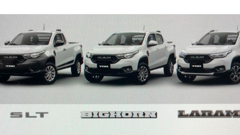 ¿Cómo se ve la nueva FIAT Strada con el logo de RAM?