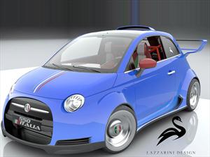 Un FIAT 500 impulsado por el V8 de una Ferrari 458 Italia