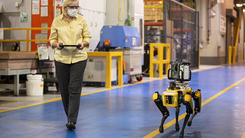 Ford utiliza perros robot para mejorar sus instalaciones