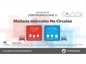 Continúa el doble Hoy no Circula en CDMX y Edo Mex