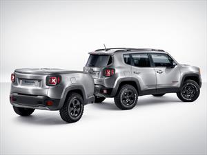 Jeep Renegade Hard Steel con un remolque muy original