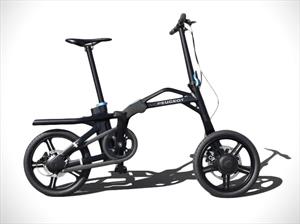Bicicleta eléctrica con marca de auto