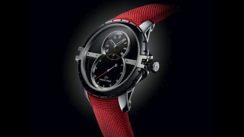 El potente rojo del cronógrafo SW Steel-Ceramic, de Jaquet Droz