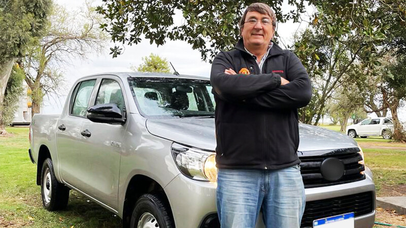 Esta Toyota Hilux fue comprada con Agrotokens