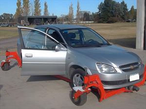 El simulador argentino de aquaplaning