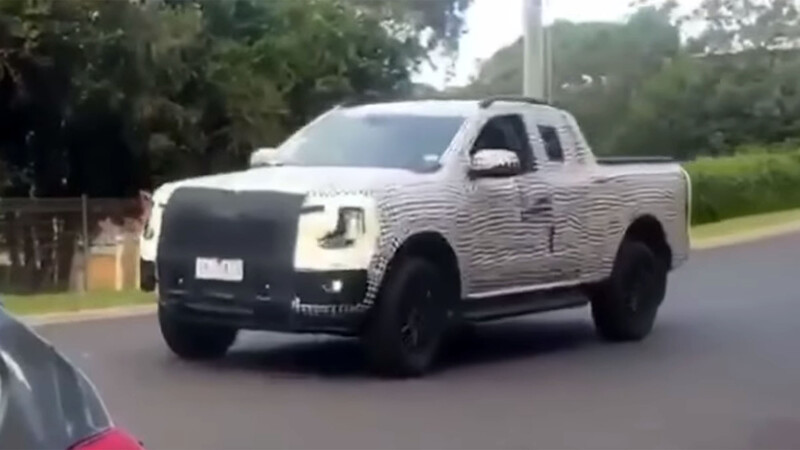 Espían a la nueva Ford Ranger en versión cabina extendida