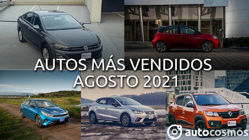 Los 10 autos más vendidos en agosto 2021