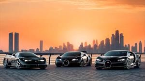 Bugatti juntó a tres de sus hiperdeportivos