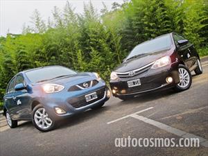 Prueba comparativa Nissan March Vs Toyota Etios