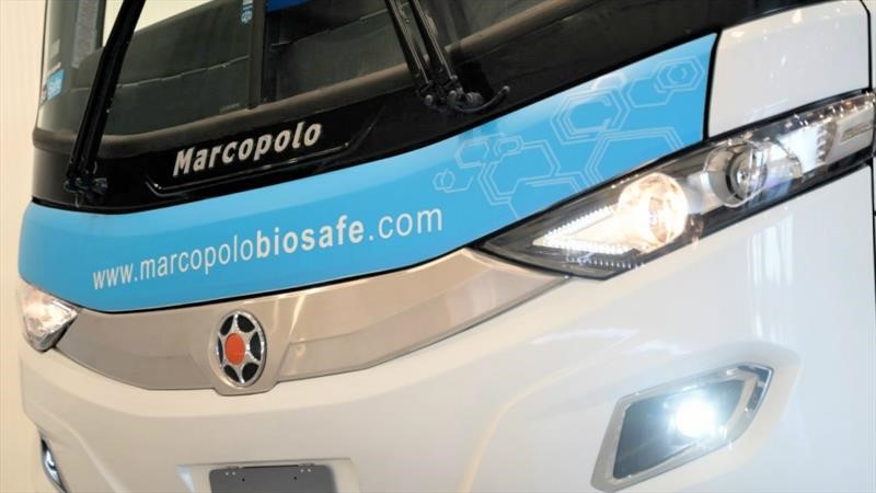 Marcopolo planea un bus con tecnologías higiénicas para combatir el Coronavirus