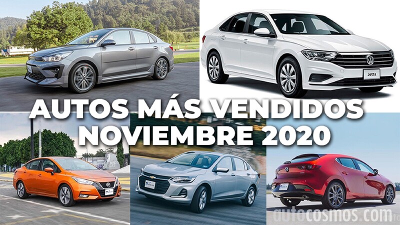 Los 10 autos más vendidos en noviembre 2020