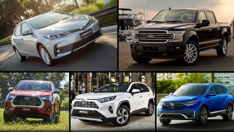 Top 10: Los autos más vendidos en el mundo durante 2020