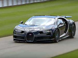 Bugatti Chiron en acción 