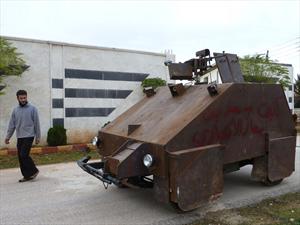 Tanque sirio blindado controlado por joystick