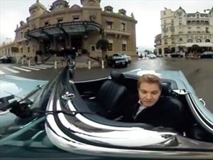 Nico Rosberg maneja su Mercedes-Benz Pagoda 1970 en Motecarlo