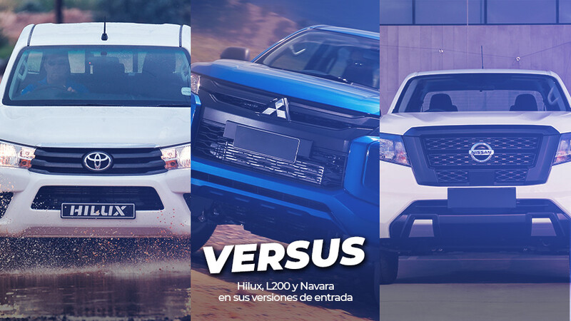 Versus: Navara, Hilux y L200 enfrentan sus versiones de entrada