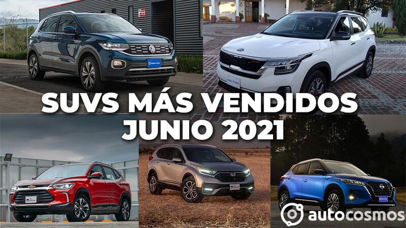 Los 10 SUVs más vendidos en junio 2021