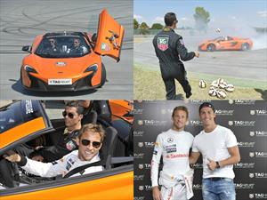 Jenson Button Vs.Cristiano Ronaldo drifteando un McLaren