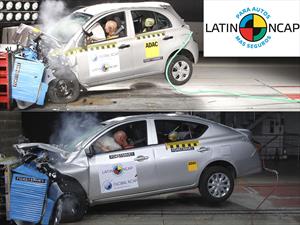 Nissan March y Versa son 4 estrellas en Latin NCAP