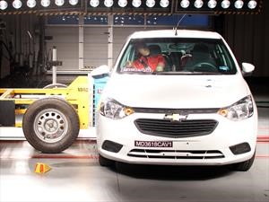 Chevrolet Aveo 2019 obtiene 2 estrellas en pruebas de LatinNCAP